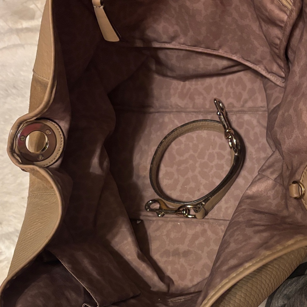Coach Tan Textured Tote Bag - Picture 7 of 15